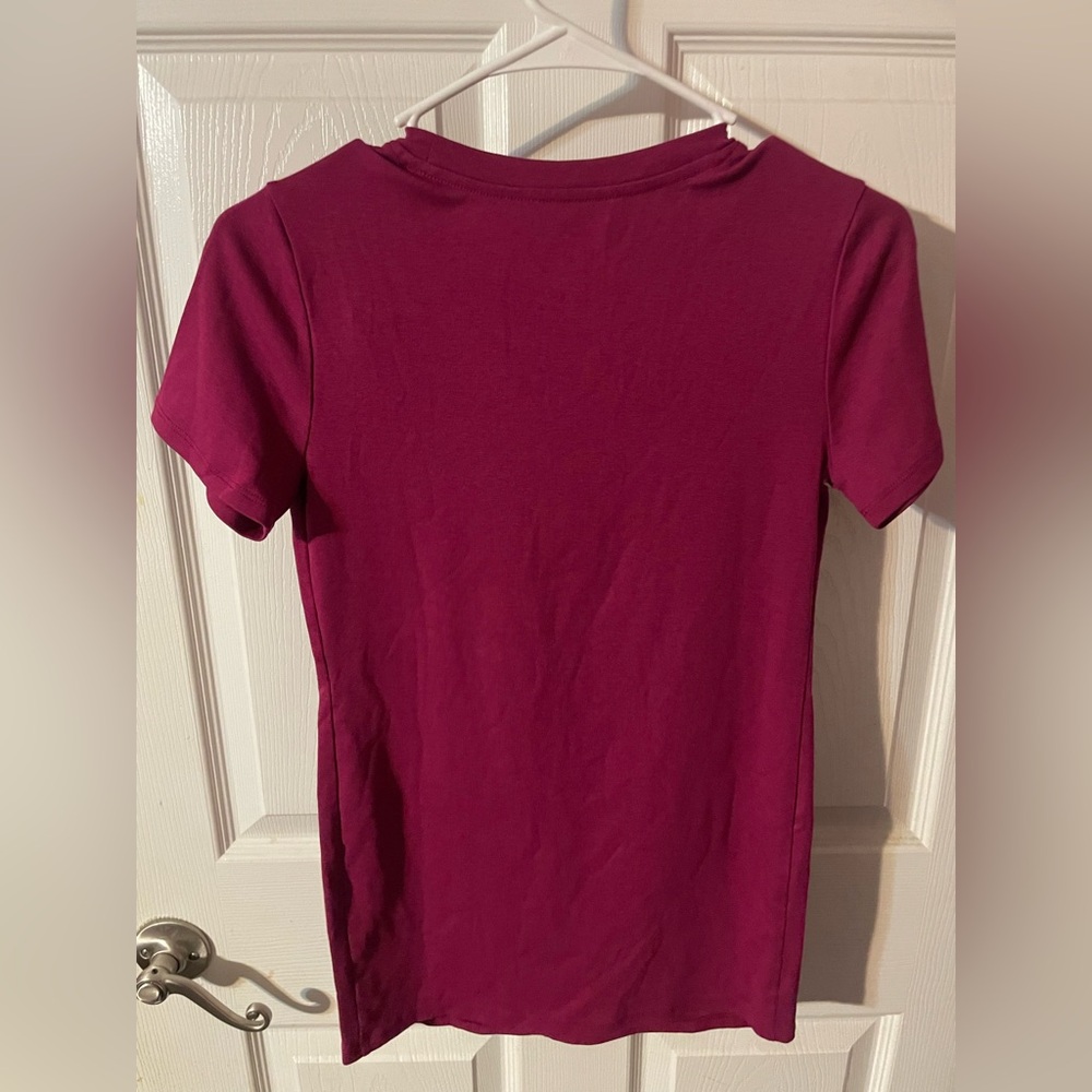 🔴 3/$12 Time and Tru Women’s Non-Shirred Magenta Maternity Top! NWT! Size Small - Picture 9 of 9